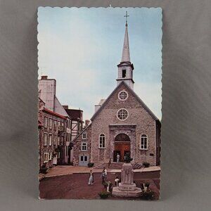 Vintage Postcard - Notre Dame des Victoires Quebec City - Dexter Press